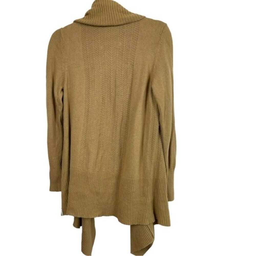 Woolrich Brown Wool Blend Open Front Draped Cardi… - image 2